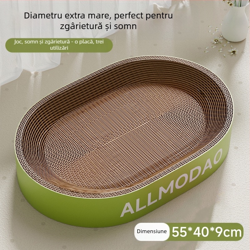 Placă de zgârieturi pentru pisici, bol rezistent la zgârieturi, cuib de pisici, rotund oval oval, bazin de zgârieturi pentru pisici, jucărie pentru pisici în stoc, en-gros