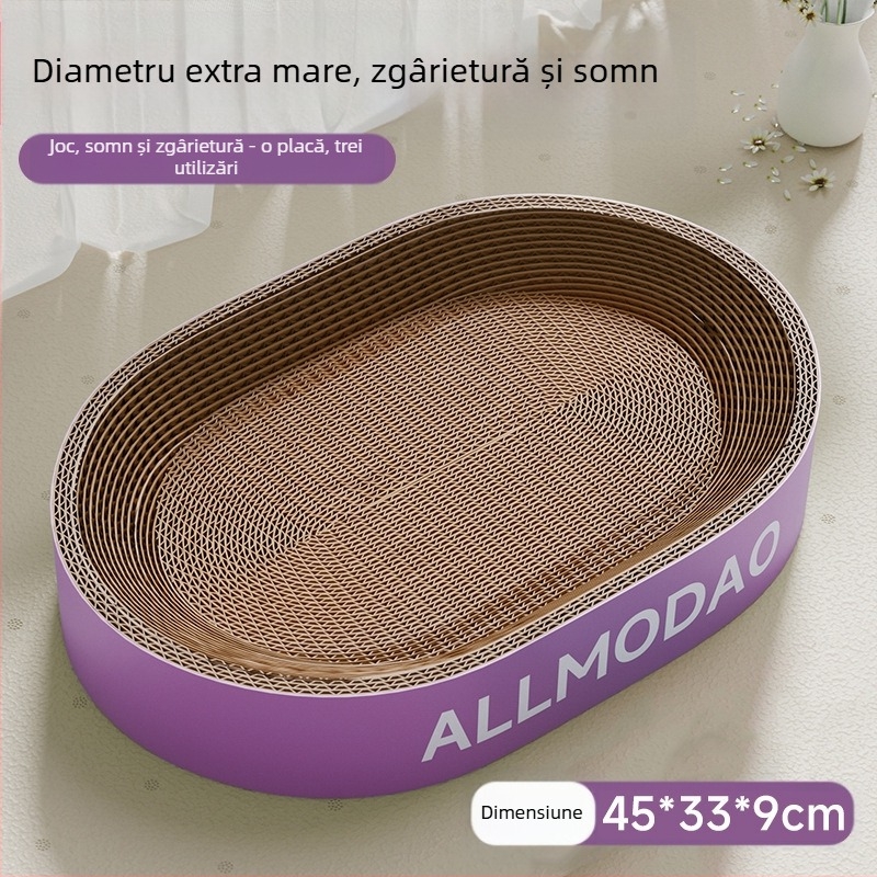 Placă de zgârieturi pentru pisici, bol rezistent la zgârieturi, cuib de pisici, rotund oval oval, bazin de zgârieturi pentru pisici, jucărie pentru pisici în stoc, en-gros