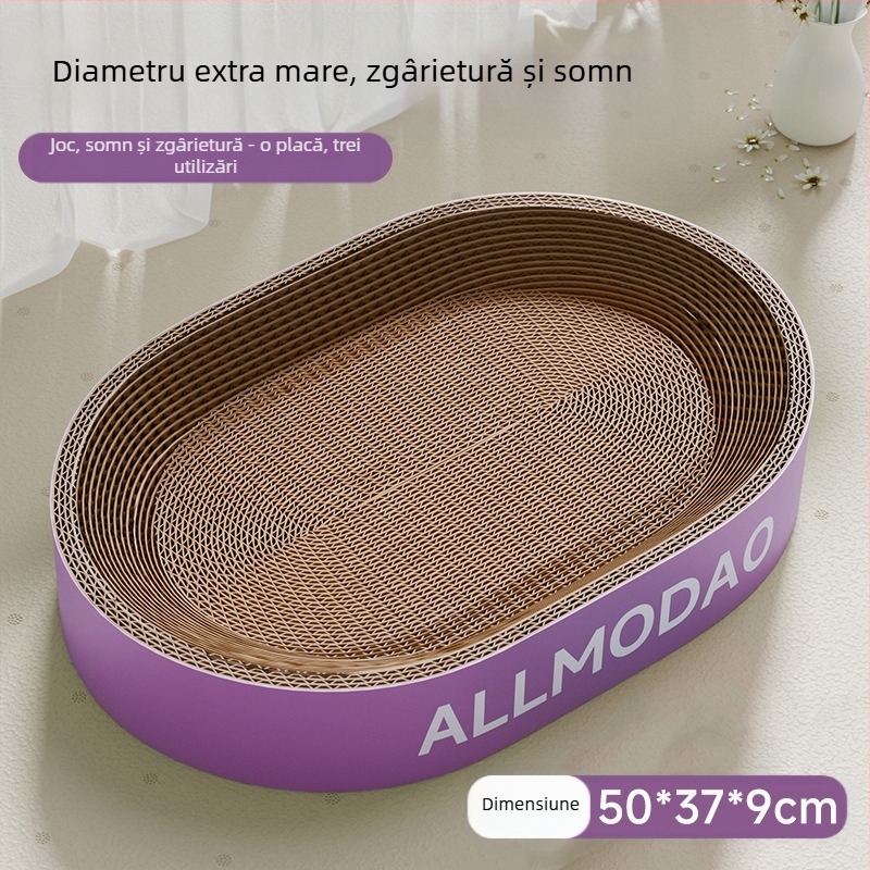 Placă de zgârieturi pentru pisici, bol rezistent la zgârieturi, cuib de pisici, rotund oval oval, bazin de zgârieturi pentru pisici, jucărie pentru pisici în stoc, en-gros