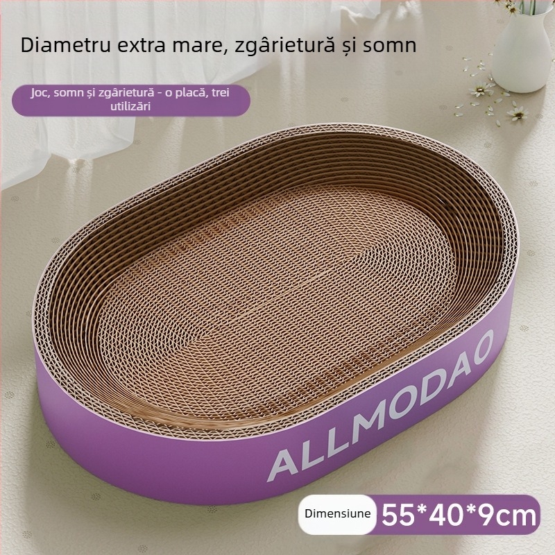 Placă de zgârieturi pentru pisici, bol rezistent la zgârieturi, cuib de pisici, rotund oval oval, bazin de zgârieturi pentru pisici, jucărie pentru pisici în stoc, en-gros
