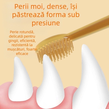 Periuță de dinți din silicon pentru pisici, set de periuțe de dinți pentru câini, periuță de dinți pentru animale de companie, produse de curățare a dinților pentru piatra, en-gros