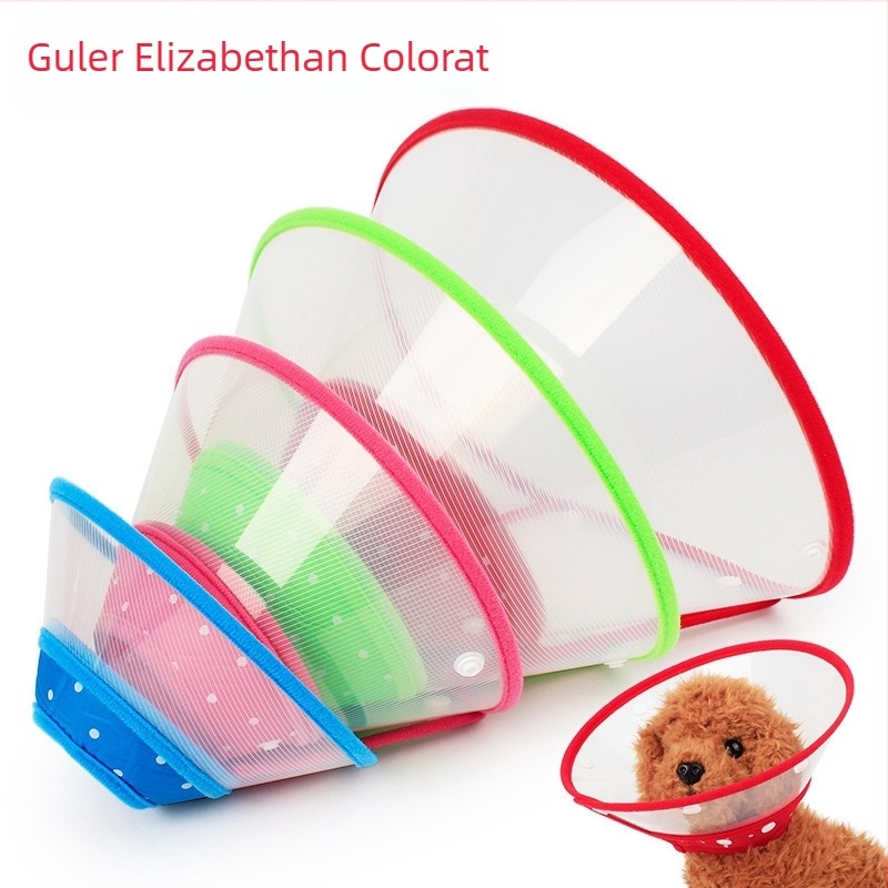 În stoc Husă de protecție anti-mușcătură, culoare margini moi, Elizabeth Ring Beauty Cover, protecție postoperatorie, inel anti-mușcătură pentru animale de companie
