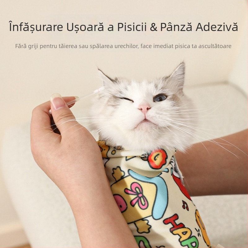 Fabrică en-gros, pânză multifuncțională pentru pisici, desene animate, graffiti, autoamorsare, înveliș magic pentru pisici, pânză ușor de învelit, pânză pentru pisici, provizii pentru pisici