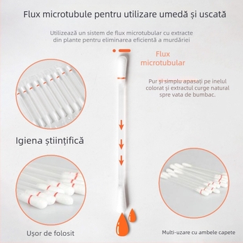 Open Yan Pet Urechi Curățare Bumbac Stick Curățare Urechi Acarieni Bețișor de Bumbac Pet Bețișor de Bumbac pentru Pisici și Câini