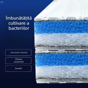 Filtru pentru acvariu, bumbac îngroșat 10D 8D, burete de bumbac, spălare nu putrezită, purificare a apei de acvariu, material de filtrare biochimic din bumbac