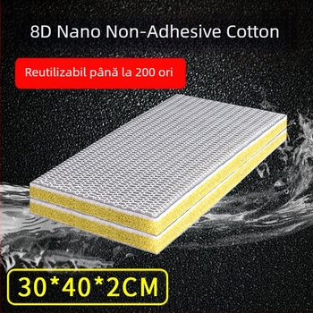 Filtru pentru acvariu, bumbac îngroșat 10D 8D, burete de bumbac, spălare nu putrezită, purificare a apei de acvariu, material de filtrare biochimic din bumbac