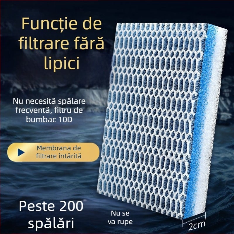 Filtru pentru acvariu, bumbac îngroșat 10D 8D, burete de bumbac, spălare nu putrezită, purificare a apei de acvariu, material de filtrare biochimic din bumbac