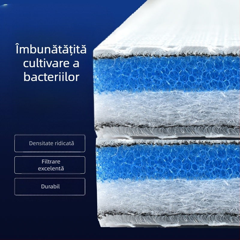 Filtru pentru acvariu, bumbac îngroșat 10D 8D, burete de bumbac, spălare nu putrezită, purificare a apei de acvariu, material de filtrare biochimic din bumbac