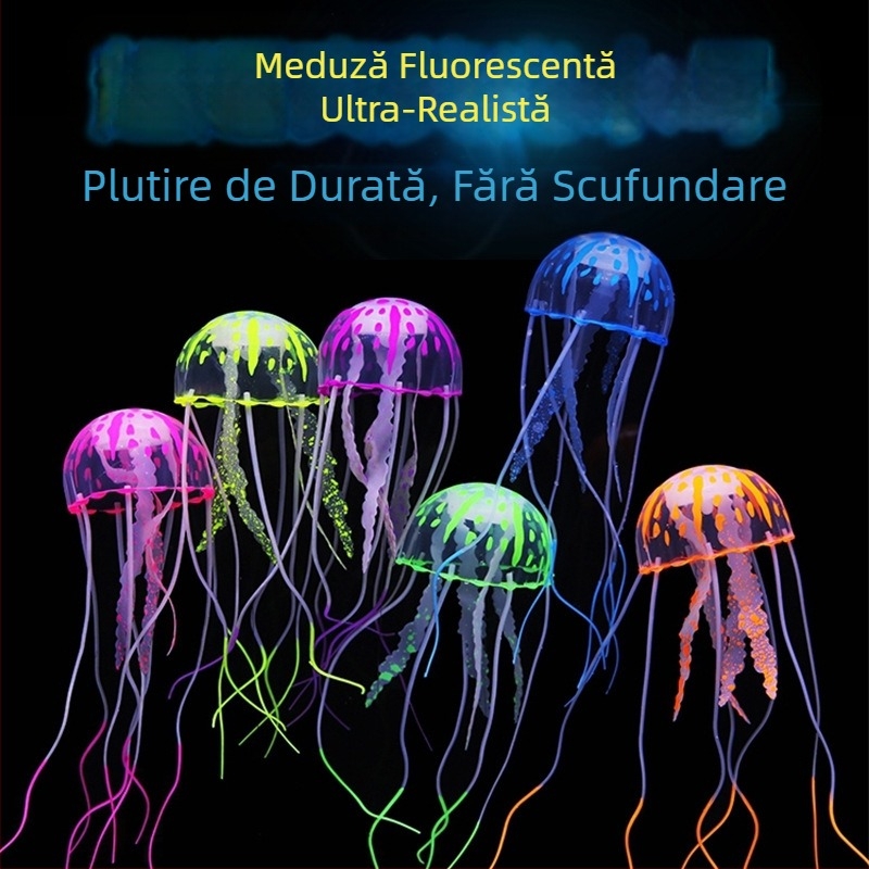 Simulare acvariu meduze decorațiuni amenajare peisagistică meduze luminoase mari, medii și mici producători de amenajări peisagistice pentru acvarii achiziționează
