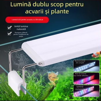 Lampă de economisire a energiei pentru acvariu, LED, iluminat special pentru amenajarea teritoriului, lampă pentru iarbă și apă, rezistentă la stropire, lampă cu cadru pentru acvariu mic
