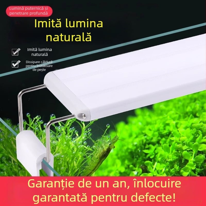 Lampă de economisire a energiei pentru acvariu, LED, iluminat special pentru amenajarea teritoriului, lampă pentru iarbă și apă, rezistentă la stropire, lampă cu cadru pentru acvariu mic