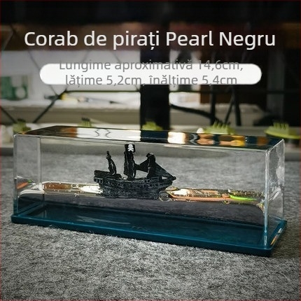 Mica Carte Roșie, populară în același stil, sticlă în derivă cu fluide pentru nave de croazieră, decorațiune pentru desktop, cutie cadou pentru ziua de naștere Titanic