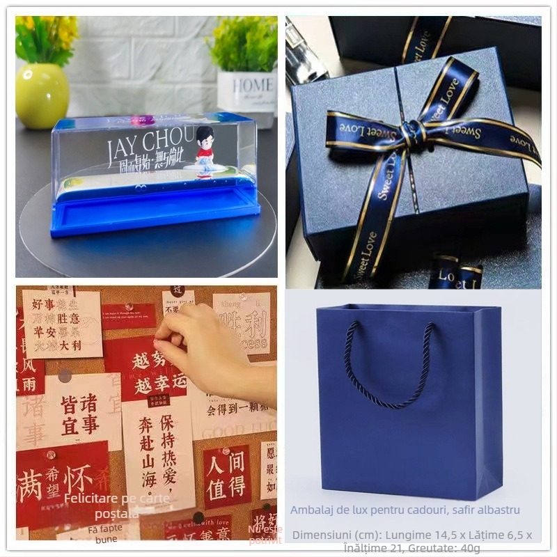 Mica Carte Roșie, populară în același stil, sticlă în derivă cu fluide pentru nave de croazieră, decorațiune pentru desktop, cutie cadou pentru ziua de naștere Titanic