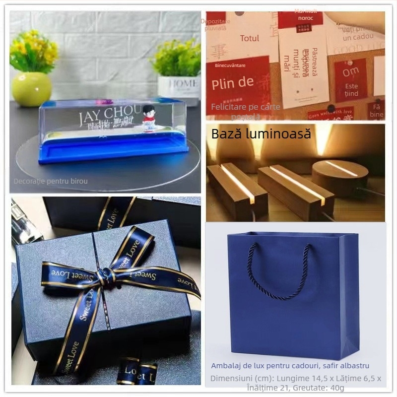 Mica Carte Roșie, populară în același stil, sticlă în derivă cu fluide pentru nave de croazieră, decorațiune pentru desktop, cutie cadou pentru ziua de naștere Titanic