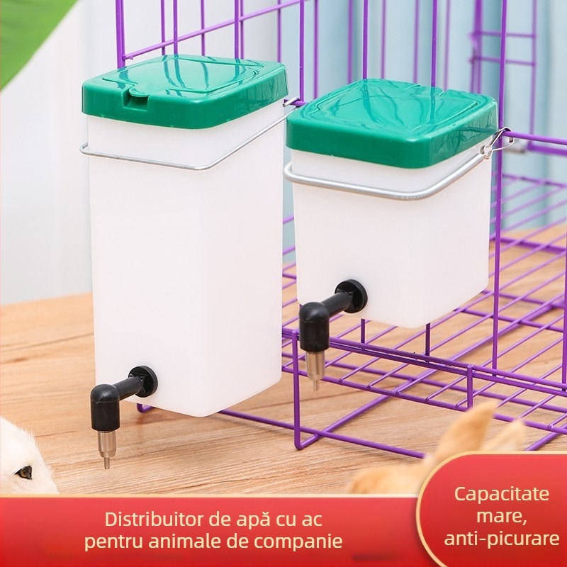 Fântână de băut pentru iepuri, en-gros, papagal transfrontalier, provizii pentru animale de companie, capacitate mare, agățat, percutor, fierbător automat pentru animale de companie