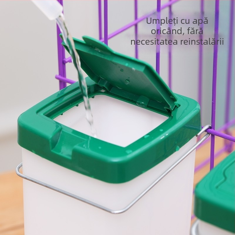 Fântână de băut pentru iepuri, en-gros, papagal transfrontalier, provizii pentru animale de companie, capacitate mare, agățat, percutor, fierbător automat pentru animale de companie