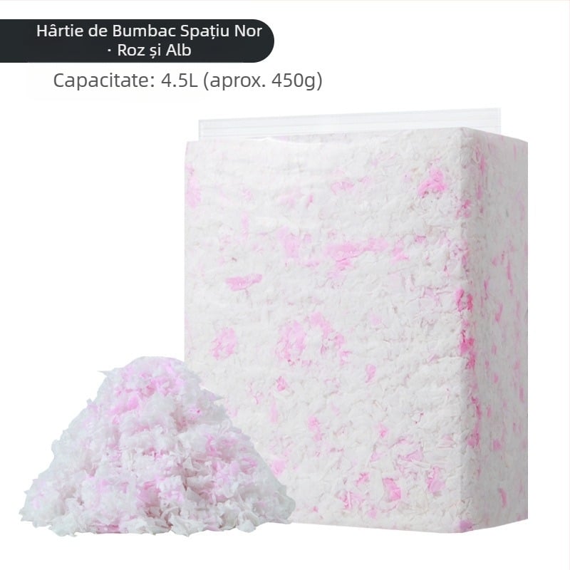 Hârtie de bumbac pentru hamster, dischetă naturală fără praf, hârtie de bumbac, deodorant pentru animale mici, hârtie de pulpă de bumbac, absorbant, așchii de lemn, consumabile pentru hamster