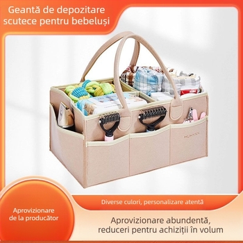 Geantă de scutece din pâslă, geantă pentru mumie, geantă pentru scutece pentru bebeluși, finisare cu resturi de scutece, geantă de depozitare pentru geantă din pâslă