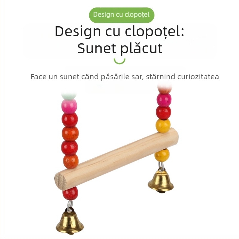 Jucărie pentru papagali, piele de tigru, bujor, Xuanfeng, colivie pentru păsări de mestecat și cățărat, scară, platformă, scară, leagăn, articole pentru animale de companie