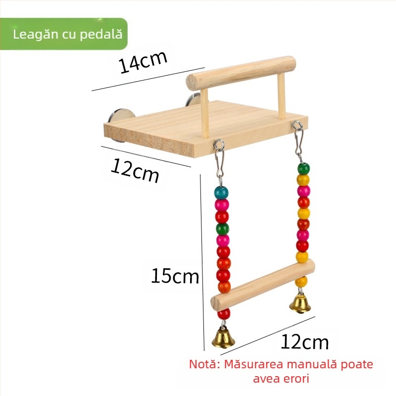 Jucărie pentru papagali, piele de tigru, bujor, Xuanfeng, colivie pentru păsări de mestecat și cățărat, scară, platformă, scară, leagăn, articole pentru animale de companie