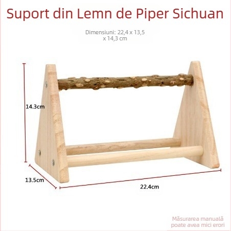 Suport de antrenament pentru stație de birou, platformă din lemn masiv, suport pentru stație mată, suport pentru stație, lemn de frasin înțepător, interactiv, bujor ridicat manual, piele de tigru, pasăre