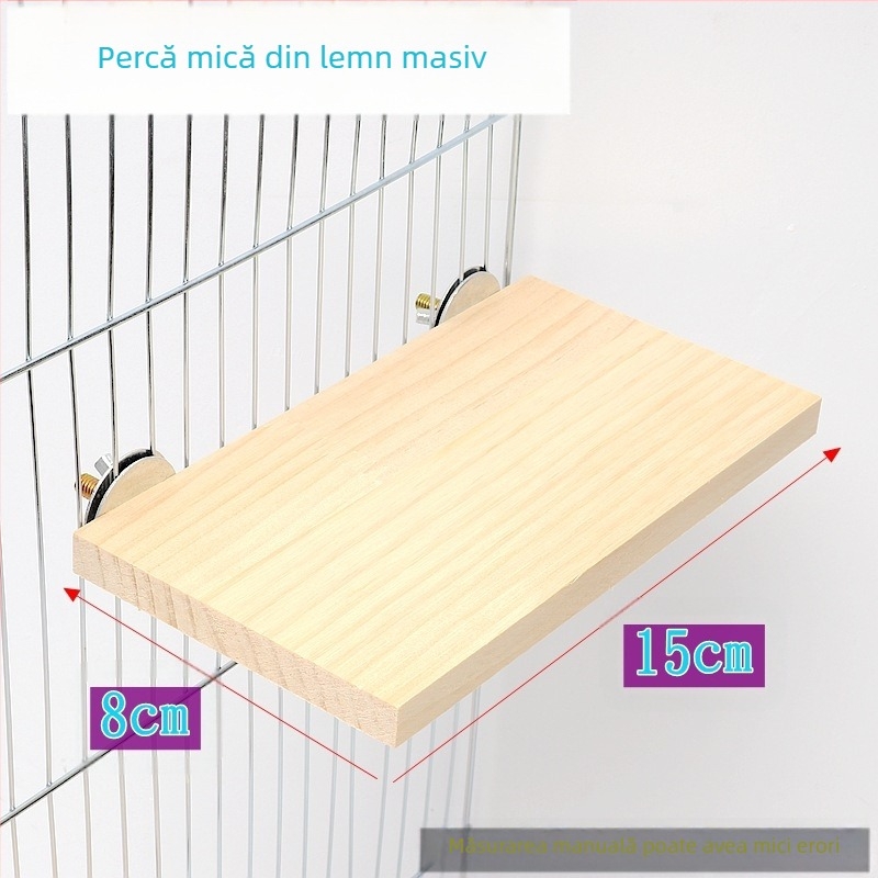 Platformă de stație pentru păsări de papagal cu bujor din piele de tigru pentru hamster, Xuanfeng, platformă din lemn masiv, trambulină, colivie, accesorii și consumabile