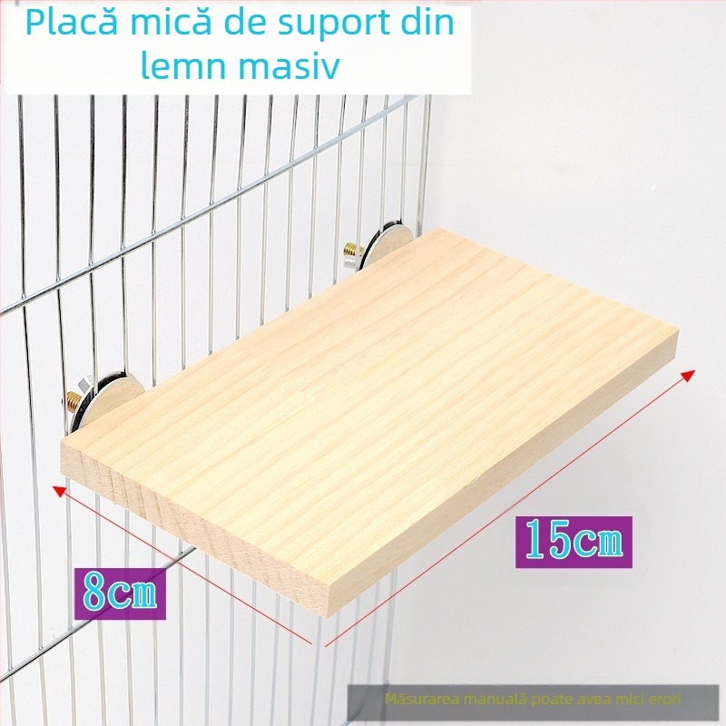 Platformă de stație pentru păsări de papagal cu bujor din piele de tigru pentru hamster, Xuanfeng, platformă din lemn masiv, trambulină, colivie, accesorii și consumabile