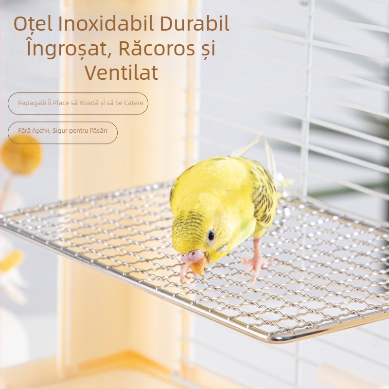 Papagal jucărie platformă din oțel inoxidabil plasă platformă de joacă platformă piele de tigru negru Phoenix platformă pasăre colivie accesorii păsări consumabile
