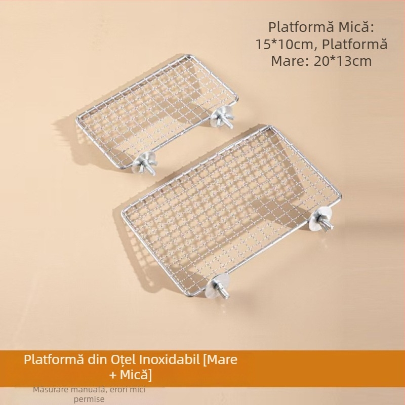 Papagal jucărie platformă din oțel inoxidabil plasă platformă de joacă platformă piele de tigru negru Phoenix platformă pasăre colivie accesorii păsări consumabile