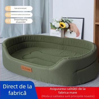 Animal de companie cald iarna patru anotimpuri universal detașabil și lavabil toamna și iarna pisică dormit pisică saltea cușcă animale de companie provizii