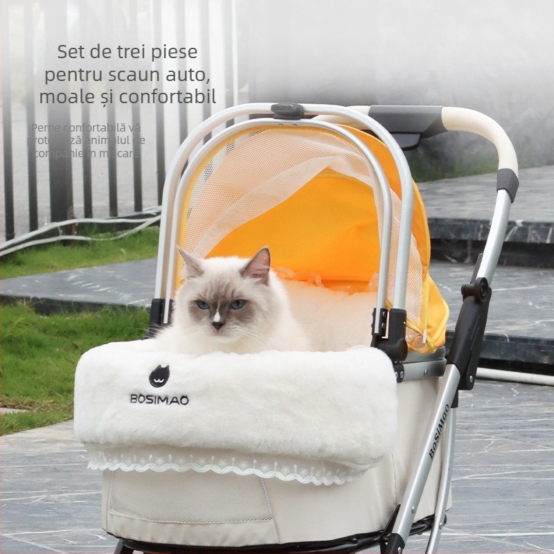 Pernă anti-murdărire Stroller Edge pentru pisici și câini, pernă pentru cărucior, pernă de gât, eșarfă de barieră, confortabilă pentru uz casnic și în interior