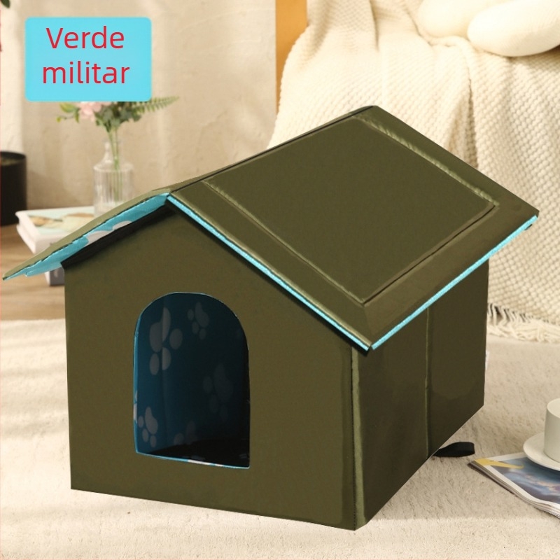 Cușcă pentru pisici transfrontalieră, cușcă pentru pisici și câini impermeabilă în aer liber, cușcă pentru animale de companie, vilă detașabilă și lavabilă pentru pisici, cușcă caldă pentru iarnă pentru pisici și câini