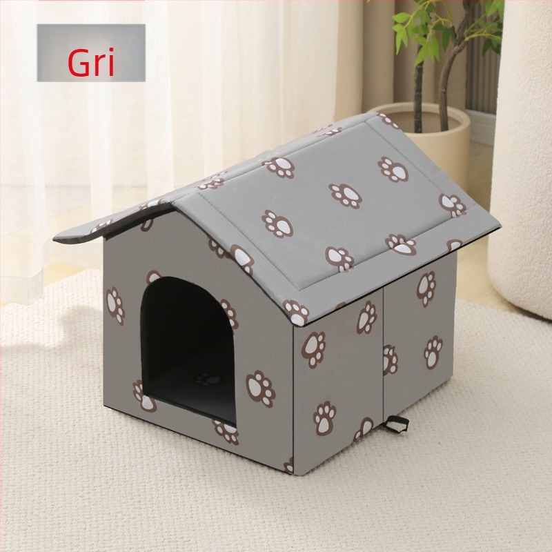 Cușcă pentru pisici transfrontalieră, cușcă pentru pisici și câini impermeabilă în aer liber, cușcă pentru animale de companie, vilă detașabilă și lavabilă pentru pisici, cușcă caldă pentru iarnă pentru pisici și câini