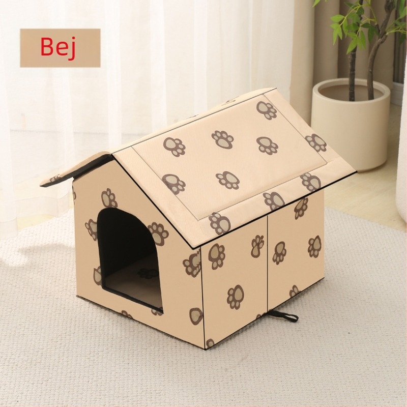 Cușcă pentru pisici transfrontalieră, cușcă pentru pisici și câini impermeabilă în aer liber, cușcă pentru animale de companie, vilă detașabilă și lavabilă pentru pisici, cușcă caldă pentru iarnă pentru pisici și câini