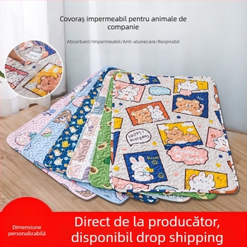 Scutec pentru animale de companie, lavabil și reutilizabil, absorbant, antiderapant, impermeabil, ghid de dresaj, scutec