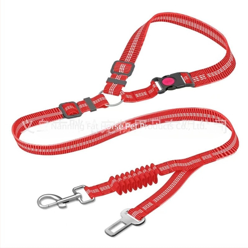 Pet multifuncțională frânghie de tracțiune centură de siguranță pentru animale de companie auto centură de siguranță pentru câini frânghie pentru câini mari rezistentă la explozii