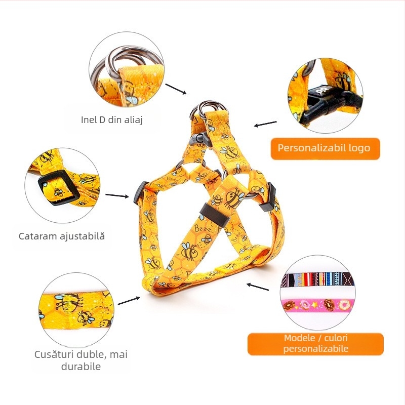 Curea de piept pentru câini transfrontalieră Amazon, nouă, pentru animale de companie, curea de tracțiune, en-gros, pentru câini de companie, curea de piept pentru câini