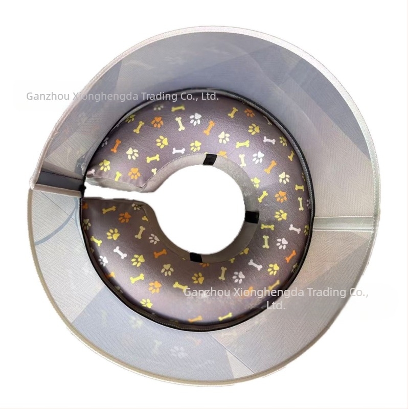 Zgardă gonflabilă din PVC pentru animale de companie, detașabilă, pentru nasul câinilor și pisicilor, anti-mușcături, anti-zgârieturi, anti-lingere