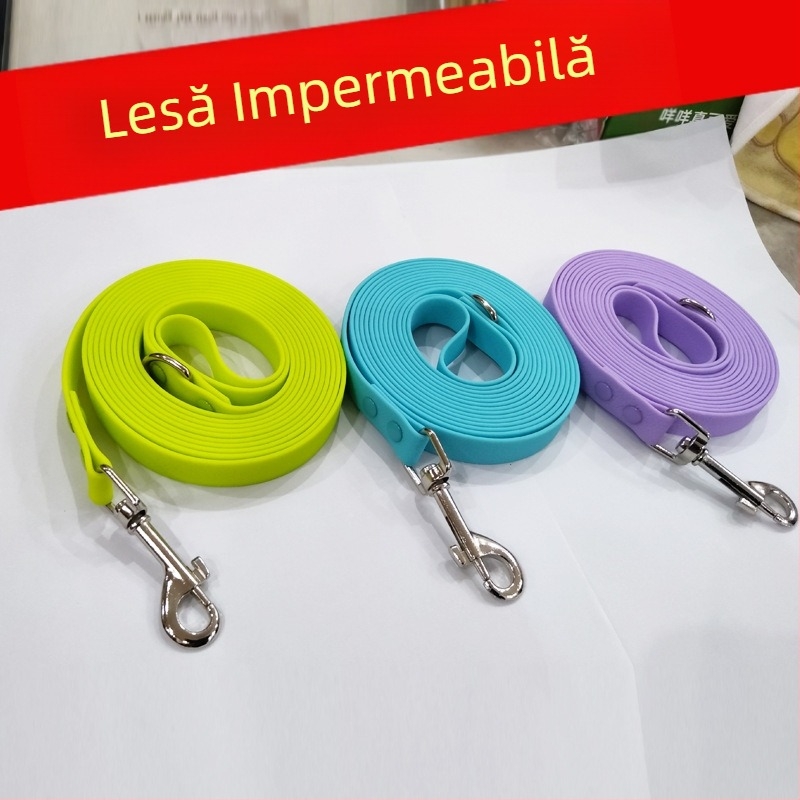 Amazon, fierbinte, vânzare de frânghii de tracțiune din PVC pentru animale de companie, impermeabile, produse pentru câini, curea de tracțiune mai lungă, rezistentă la uzură pentru animale de companie, frânghie de mers pe jos pentru câini