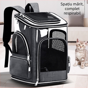 Noua geantă pentru pisici, respirabilă, portabilă, pentru animale de companie, pentru câini, anti-urgență, cu capacitate mare, rucsac pentru animale de companie