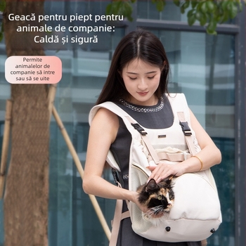 Rucsac de piept pentru animale de companie, geantă de iarnă caldă pentru câini, curea de piept pentru pisici, rucsac de călătorie portabil pentru animale de companie, rucsac pentru pisici