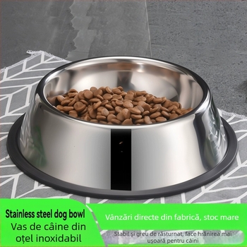 Bol pentru câini din oțel inoxidabil, bol pentru câini, bol anti-șoc, bol pentru câini, hrănitor pentru câini mari, bol pentru câini, supradimensionat