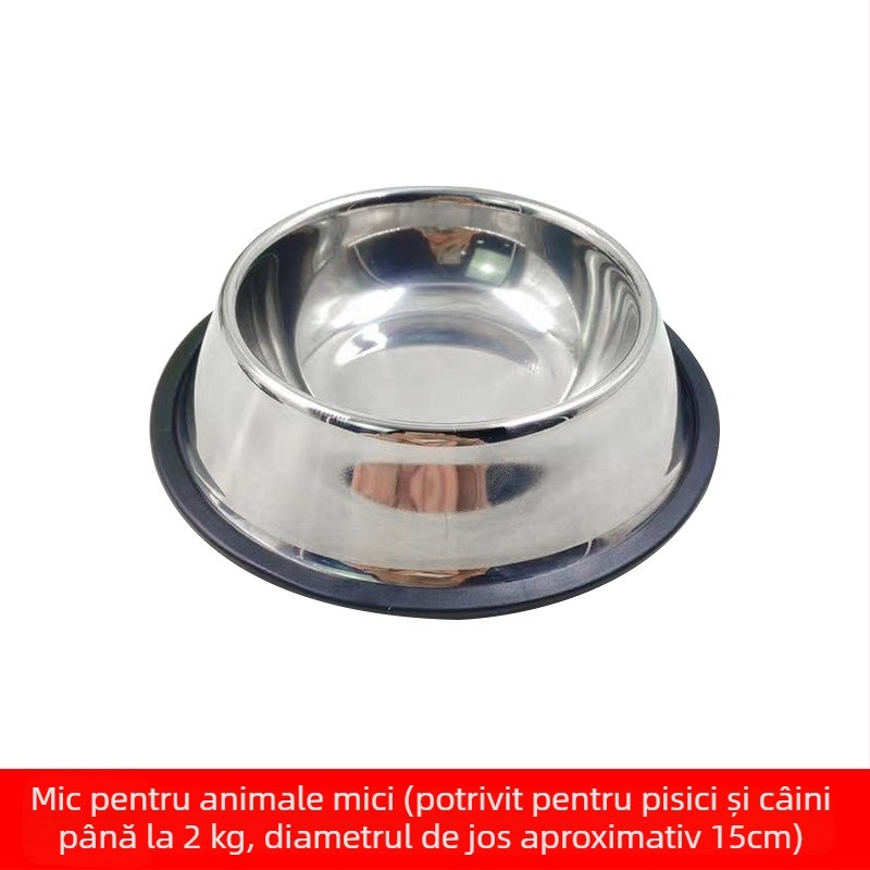 Bol pentru câini din oțel inoxidabil, bol pentru câini, bol anti-șoc, bol pentru câini, hrănitor pentru câini mari, bol pentru câini, supradimensionat