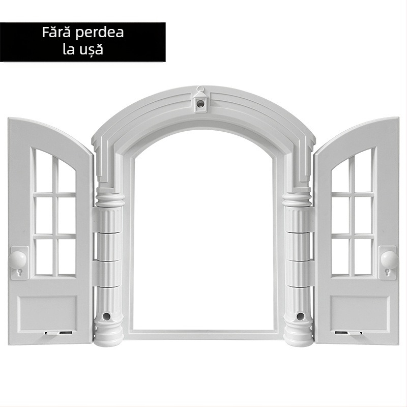 Sursă transfrontalieră de nouă cușcă pentru pisici, gaură pentru câini, fără ușă clapă, ușă pentru animale de companie, ușă franceză pentru pisici