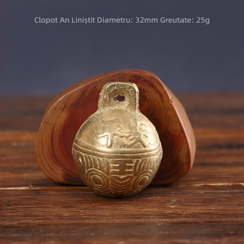Clopot de cupru, clopot de tigru din cupru, clopot de animale de companie, clopot de câine, pisică, clopot de tigru, vite, oaie, cal, clopot antic