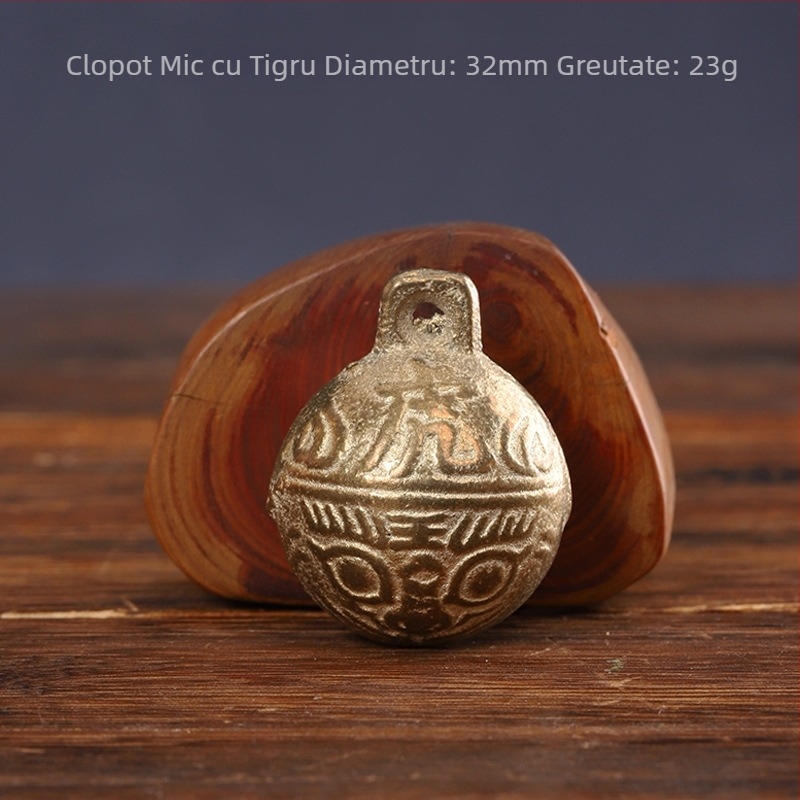 Clopot de cupru, clopot de tigru din cupru, clopot de animale de companie, clopot de câine, pisică, clopot de tigru, vite, oaie, cal, clopot antic