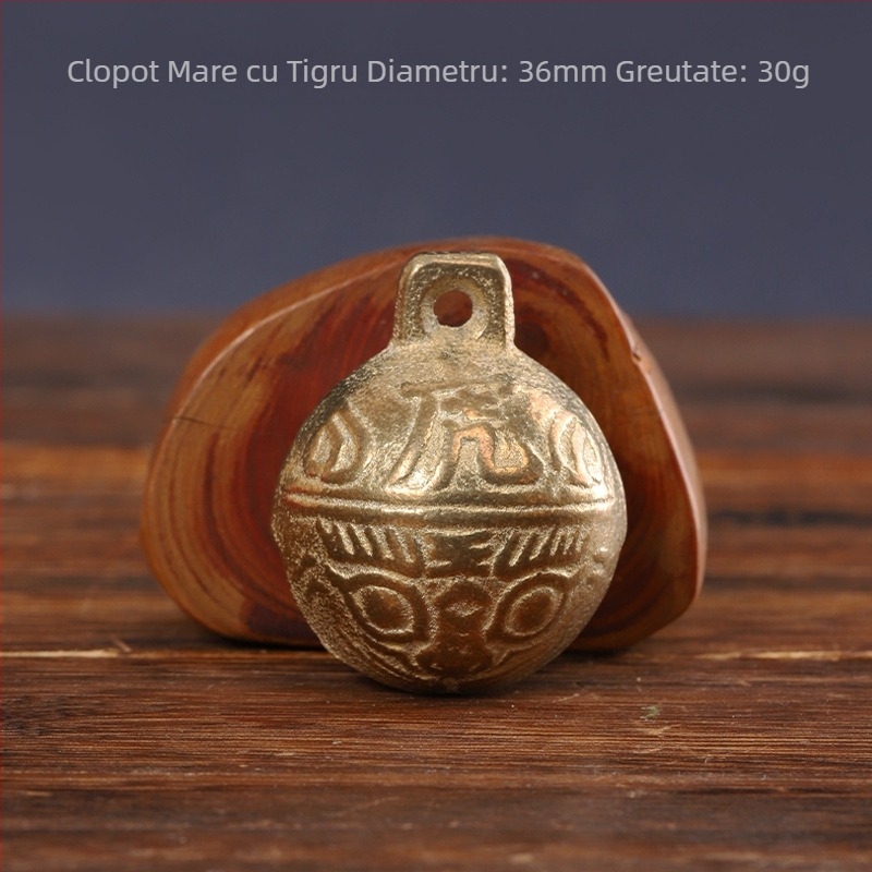 Clopot de cupru, clopot de tigru din cupru, clopot de animale de companie, clopot de câine, pisică, clopot de tigru, vite, oaie, cal, clopot antic