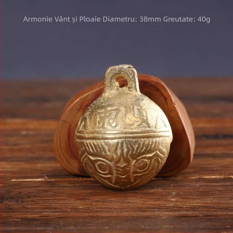 Clopot de cupru, clopot de tigru din cupru, clopot de animale de companie, clopot de câine, pisică, clopot de tigru, vite, oaie, cal, clopot antic