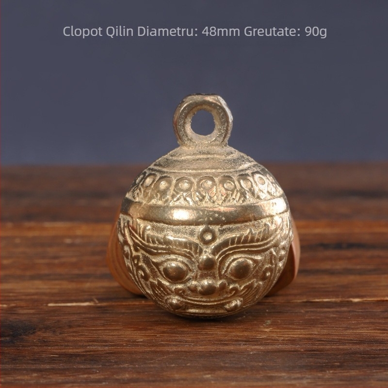 Clopot de cupru, clopot de tigru din cupru, clopot de animale de companie, clopot de câine, pisică, clopot de tigru, vite, oaie, cal, clopot antic