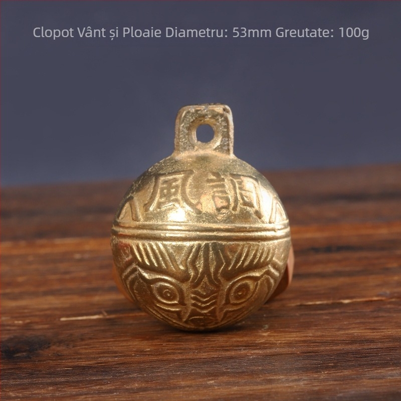 Clopot de cupru, clopot de tigru din cupru, clopot de animale de companie, clopot de câine, pisică, clopot de tigru, vite, oaie, cal, clopot antic